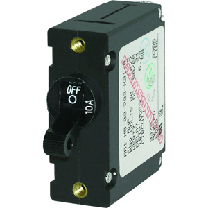 Blue Sea Systems Blue Sea 7204 AC / DC Single Pole Magnetic World Circuit Breaker - 10 Amp