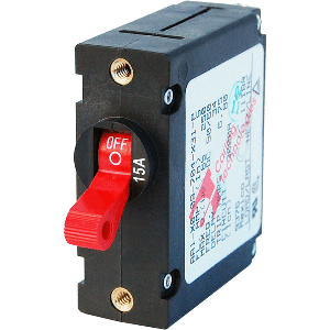 Blue Sea Systems Blue Sea 7209 AC / DC Single Pole Magnetic World Circuit Breaker - 15 Amp