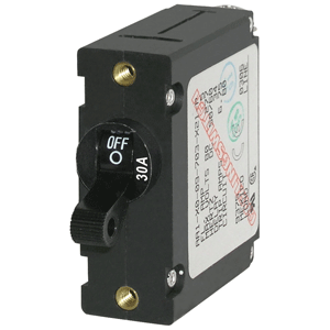 Blue Sea Systems Blue Sea 7220 AC / DC Single Pole Magnetic World Circuit Breaker - 30 Amp