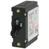 Blue Sea 7220 AC / DC Single Pole Magnetic World Circuit Breaker - 30 Amp [7220]