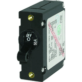 Blue Sea Systems Blue Sea 7228 AC / DC Single Pole Magnetic World Circuit Breaker - 50 Amp