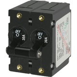 Blue Sea Systems Blue Sea 7237 A-Series Double Pole Toggle - 30A - Black