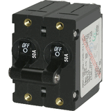 Blue Sea Systems Blue Sea 7241 A-Series Double Pole Toggle - 50A - Black