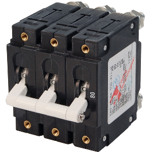 Blue Sea Systems Blue Sea 7289 C-Series Triple Pole Circuit Breaker - 80A
