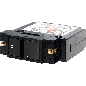 Blue Sea Systems Blue Sea 7405 Single Pole Small Case 2" Flat Rocker Circuit Breaker - 25 Amp
