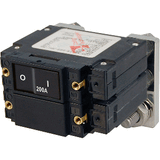 Blue Sea Systems Blue Sea 7476 C - Series Flat Circuit Breaker, Single and Double Pole - 200 Amp