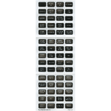 Blue Sea Systems Blue Sea 8214 Black Small Format Label Kit - 60 Labels