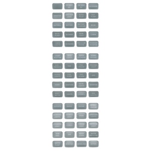 Blue Sea Systems Blue Sea 8217 Grey Small Format Label Kit - 60 Labels