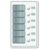Blue Sea Systems Blue Sea 8273 Water Resistant Panel - 6 Position - White - Vertical