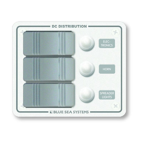 Blue Sea Systems Blue Sea 8274 Water Resistant Panel - 3 Position - White - Vertical Mount