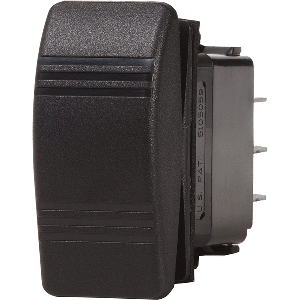 Blue Sea Systems Blue Sea 8290 Water Resistant Contura III Switch - (ON)-OFF-(ON) - Black