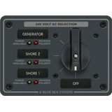 Blue Sea Systems Blue Sea 8361 AC Rotary Switch Panel 65 Ampere 3 Positions + OFF, 3 Pole