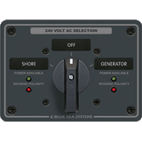 Blue Sea Systems Blue Sea 8363 AC Rotary Switch Panel 65 Ampere 2 Positions + OFF, 3 Pole