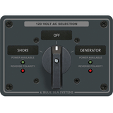 Blue Sea Systems Blue Sea 8365 AC Rotary Switch Panel 65 Ampere 2 Positions + OFF, 2 Pole