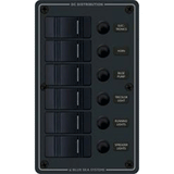 Blue Sea Systems Blue Sea 8373 Water Resistant 6 Position - Black - Vertical Mount Panel