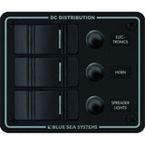Blue Sea Systems Blue Sea 8374 Water Resistant 3 Position - Black - Vertical Mount Panel