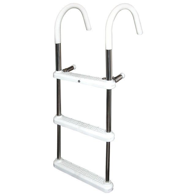 JIF Marine Gunwale Hook Ladder (3-Step, 7” Hook) - DMT3A-7 - image 1