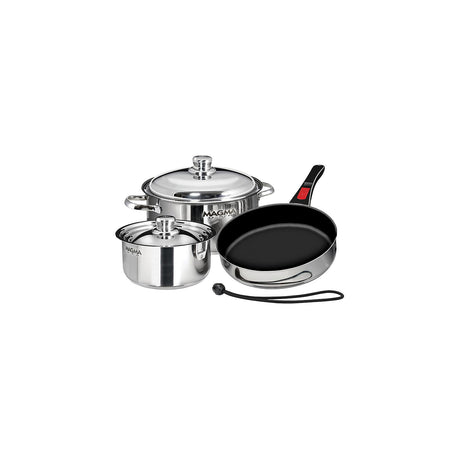 Magma A10-363-2-IND Stainless Steel Induction Compatible Non-Stick 7 Piece "Nesting" Cookware Set - A10-363-2-IND - official Magma product image 4