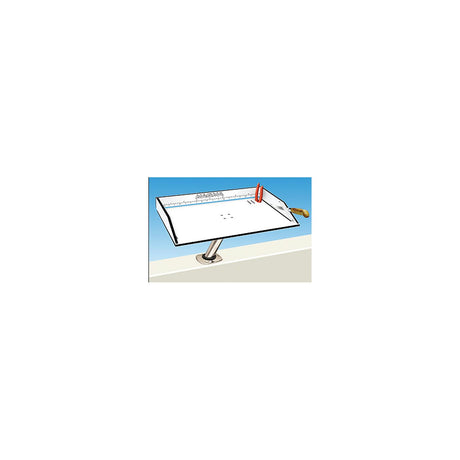Magma Black and White Bait/Filet Mate Table With LeveLock All Angle Adjustable Fish Rod Holder Mount, Built-in Ruler, and Knife & Pliers Slots - T10-312B - official Magma product image 3