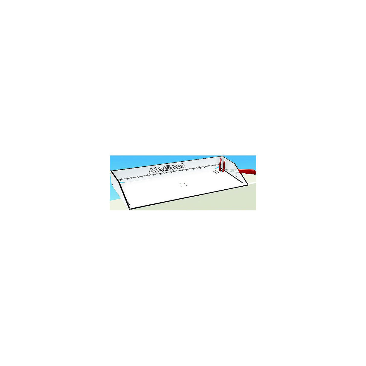Magma Black and White Bait/Filet Mate Table With Built-in Ruler and Knife & Pliers Slots | Mount is Not Included - T10-303B - official Magma product image 3