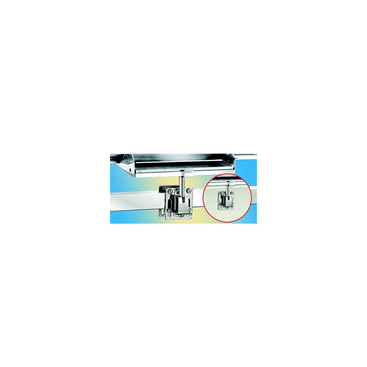 Magma T10-340 "Single" Side, Bulkhead or Square/Flat Rail (SD) Mount For 12" x 18" or Smaller Rectangular Grills and Single Mount Tables - T10-340