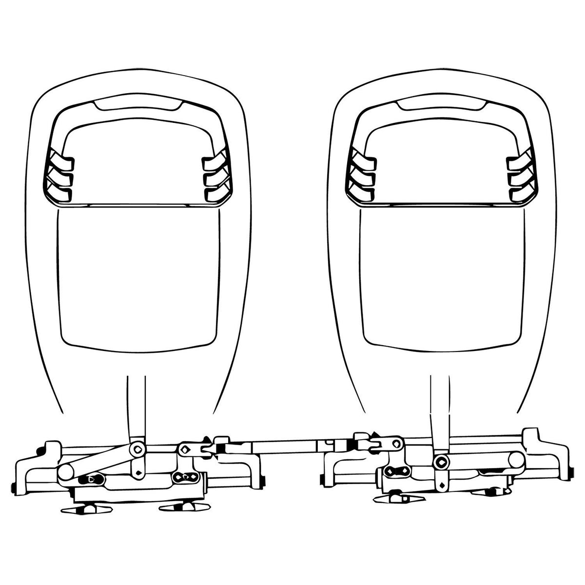 Uflex A95SH32 Uflex Dual Cylinder Tie Bars, A95 Tie Bar 26"-32", Fits Suzuki and Honda engines - image 2