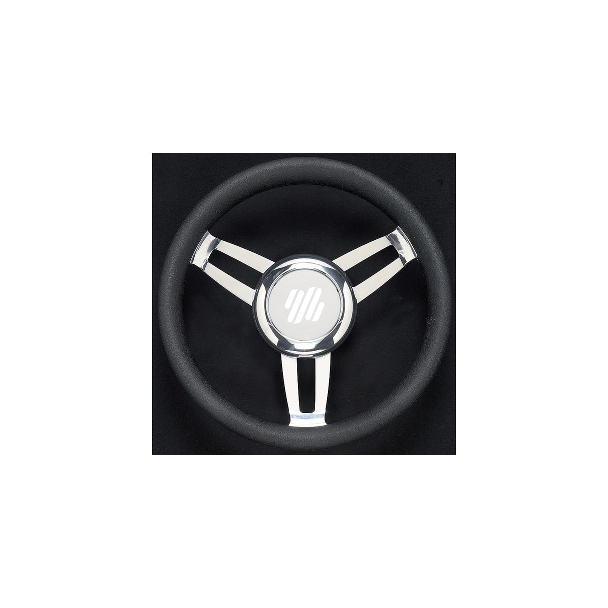 Foscari Steering Wheels, Black Vinyl Chrome - FOSCARI V/CH/B