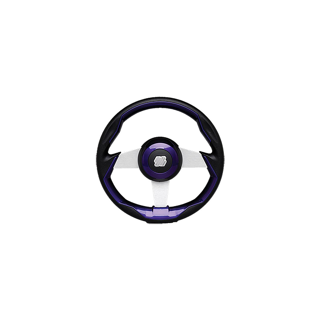 Uflex GRIMANIPLS Grimani Steering Wheel, Purple w/Silver Spokes - GRIMANI PL/S