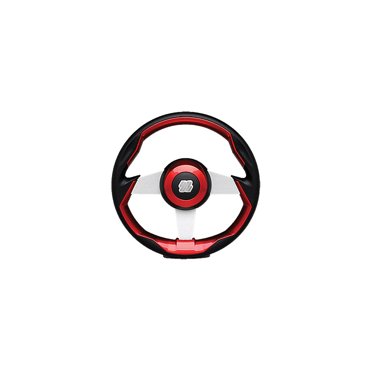 Uflex GRIMANIRS Grimani Steering Wheel, Red w/Silver Spokes - GRIMANI R/S