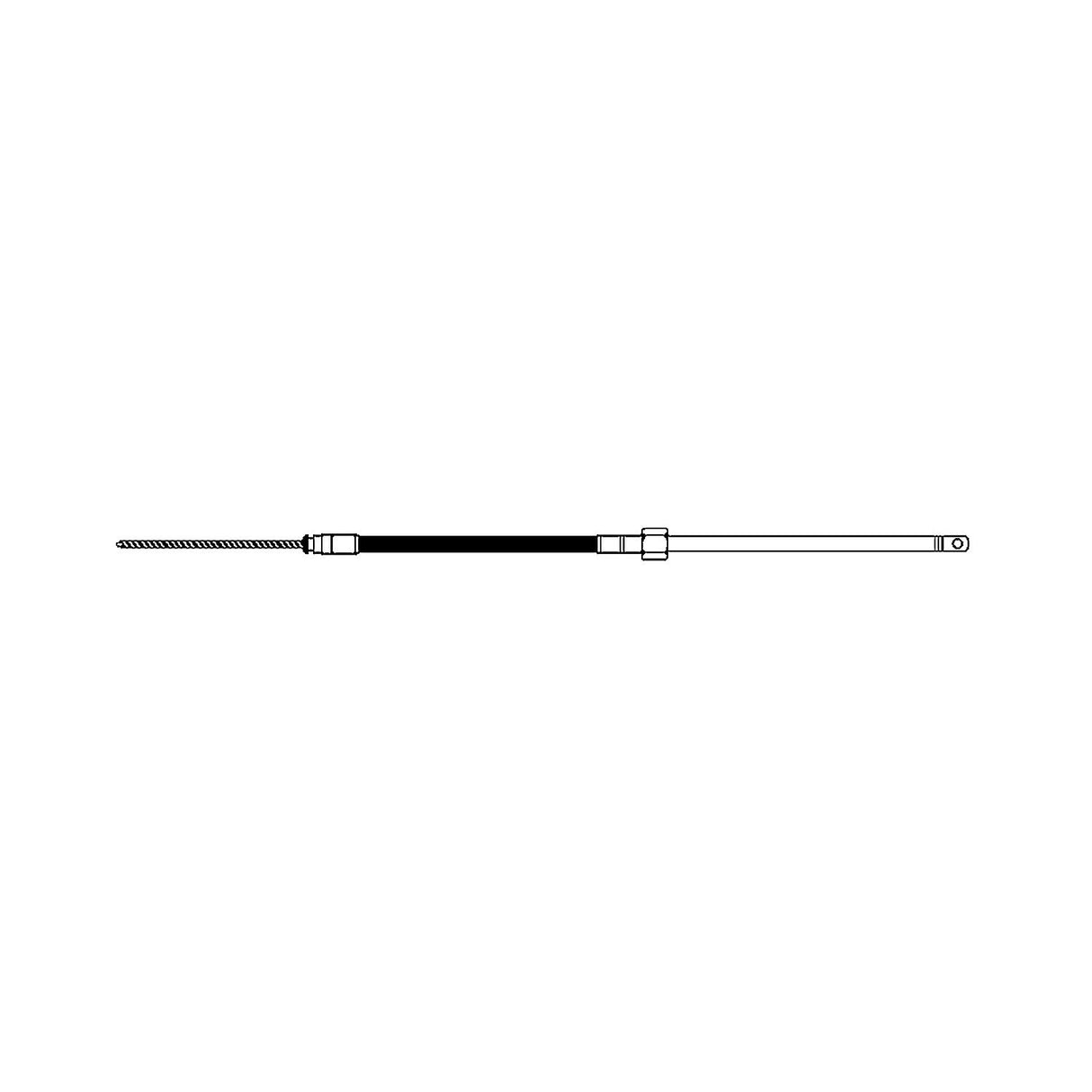 UFlex M66 12' Fast Connect Rotary Steering Cable Universal [M66X12] - official Uflex product image 2
