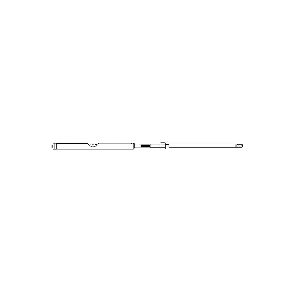 UFLEX M86 Universal Rack & Pinion Steering Cable (Replaces UFLEX, Morse Command 200 or Teleflex SSC124), 11' - M86X11