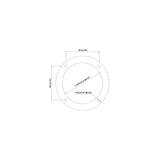 Round Mounting Flange - X57 - official Uflex product image 3