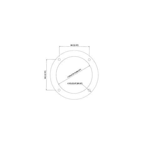 Round Mounting Flange - X57 - official Uflex product image 3