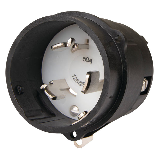 Marinco Stainless Steel Power Inlet - Interior (50A, 125/250V) - 6373ELMB - image 1