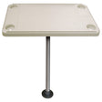 JIF Marine Ivory Rectangular Table Kit with Surface Mount - DSHKF - image 1