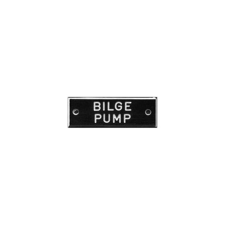 Bernard Engraving IP-02 ID Plate Bilge Pump Marine Boat - official Bernard Engraving product image 2