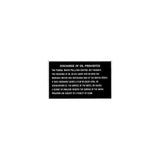 Bernard Engraving P-204 Oil Discharge Plaques Marine Boat - official Bernard Engraving product image 2