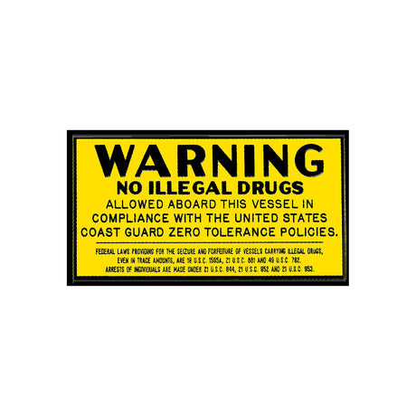 Bernard Engraving P-229 Drug Plaque General Accesories Marine Boat - official Bernard Engraving product image 2