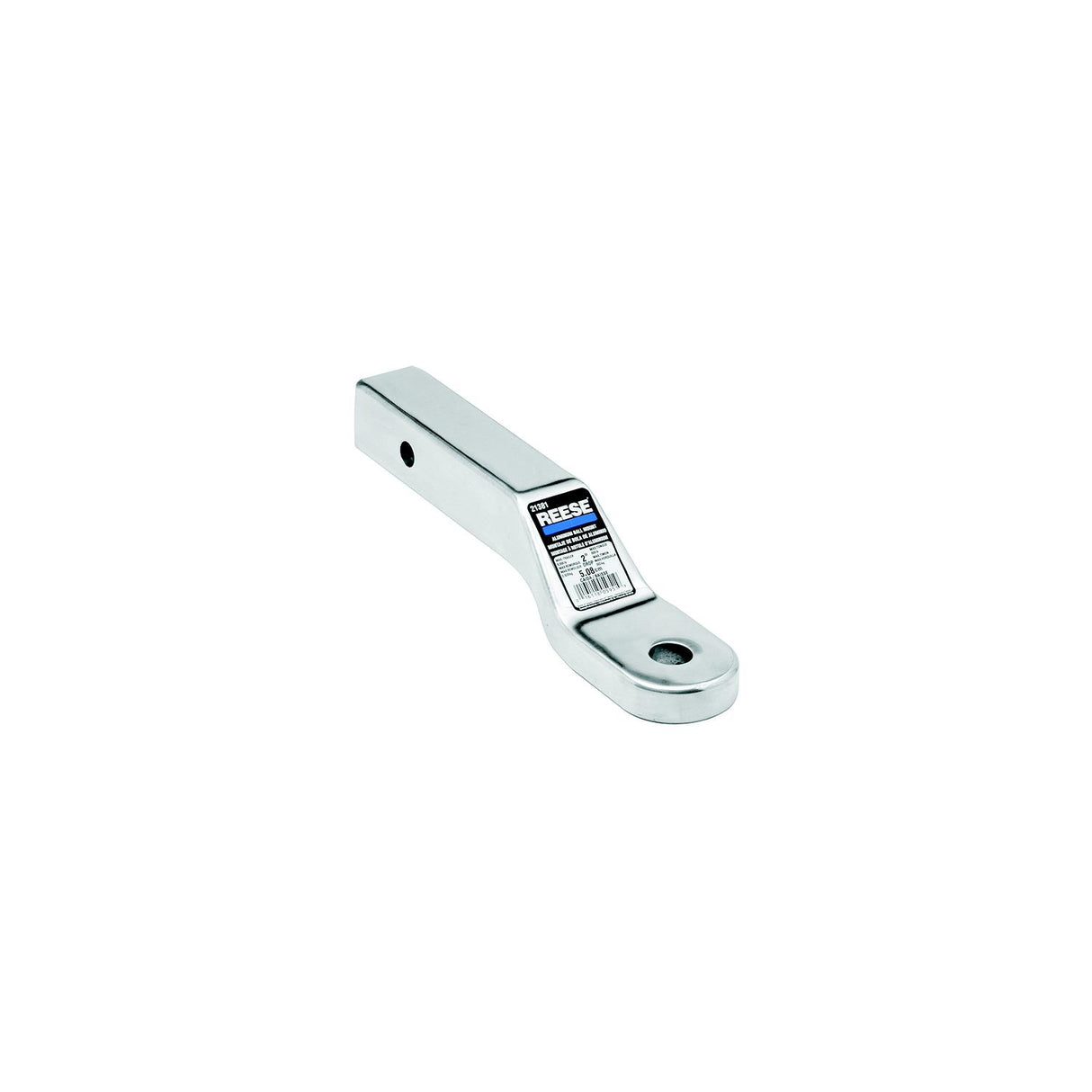Reese 40382 Polished Aluminum 8,000 lb Capacity 10 5/8" Ball Mount with 3" Rise & 4" Drop - 40382