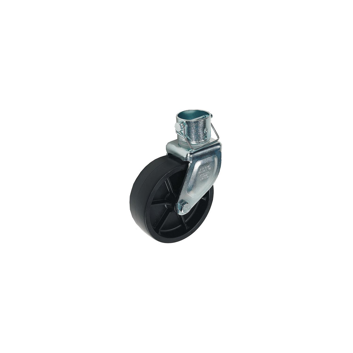 Bulldog 500245 Removable Caster with 6" Wheel & Pin/Clip for A-Frame Round Jack - 500245
