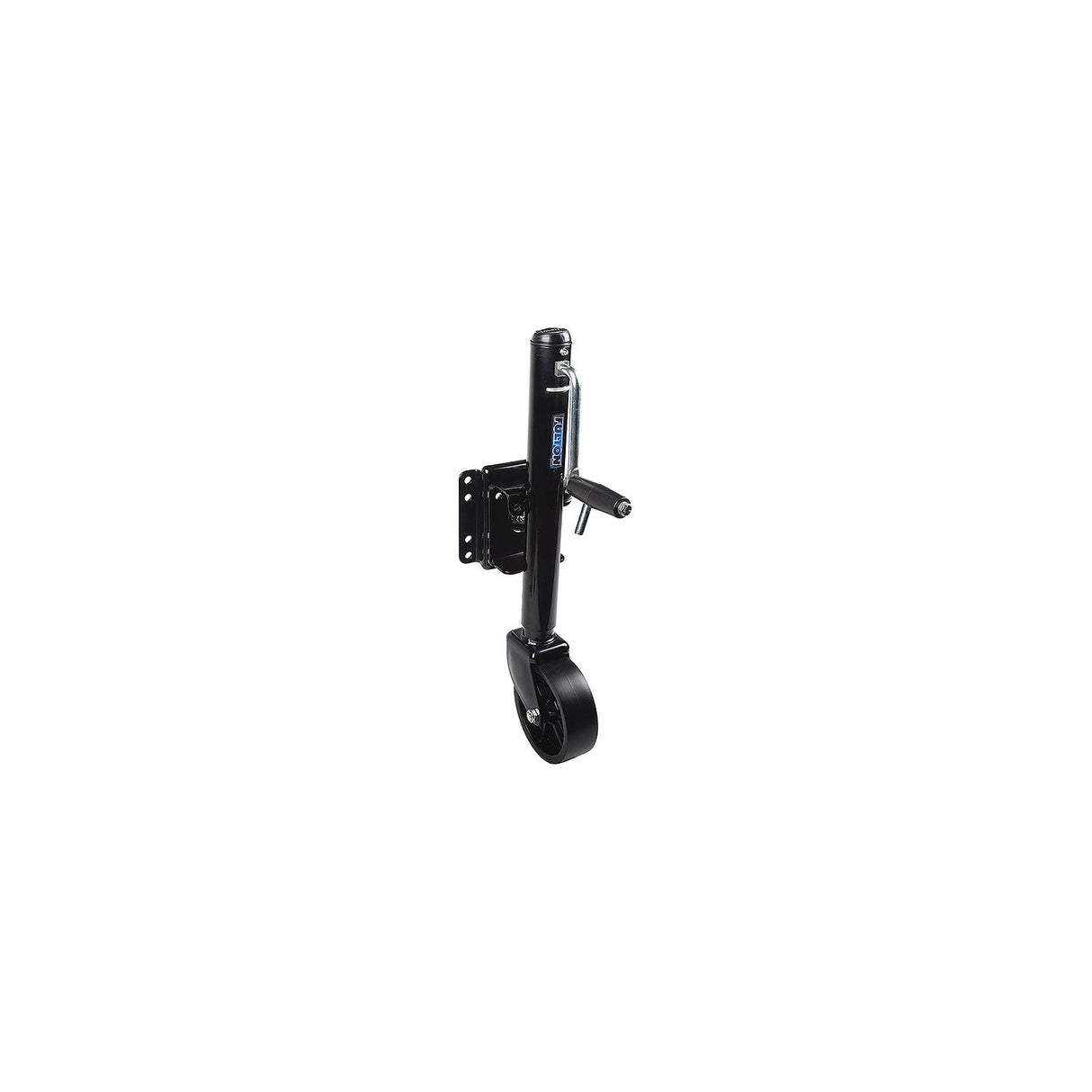 Fulton Performance Fulton XP100126 10" Travel 1,200 lb Max Load Bolt Thru Swivel Jack with 6" Wheel, Black - XP10 0126