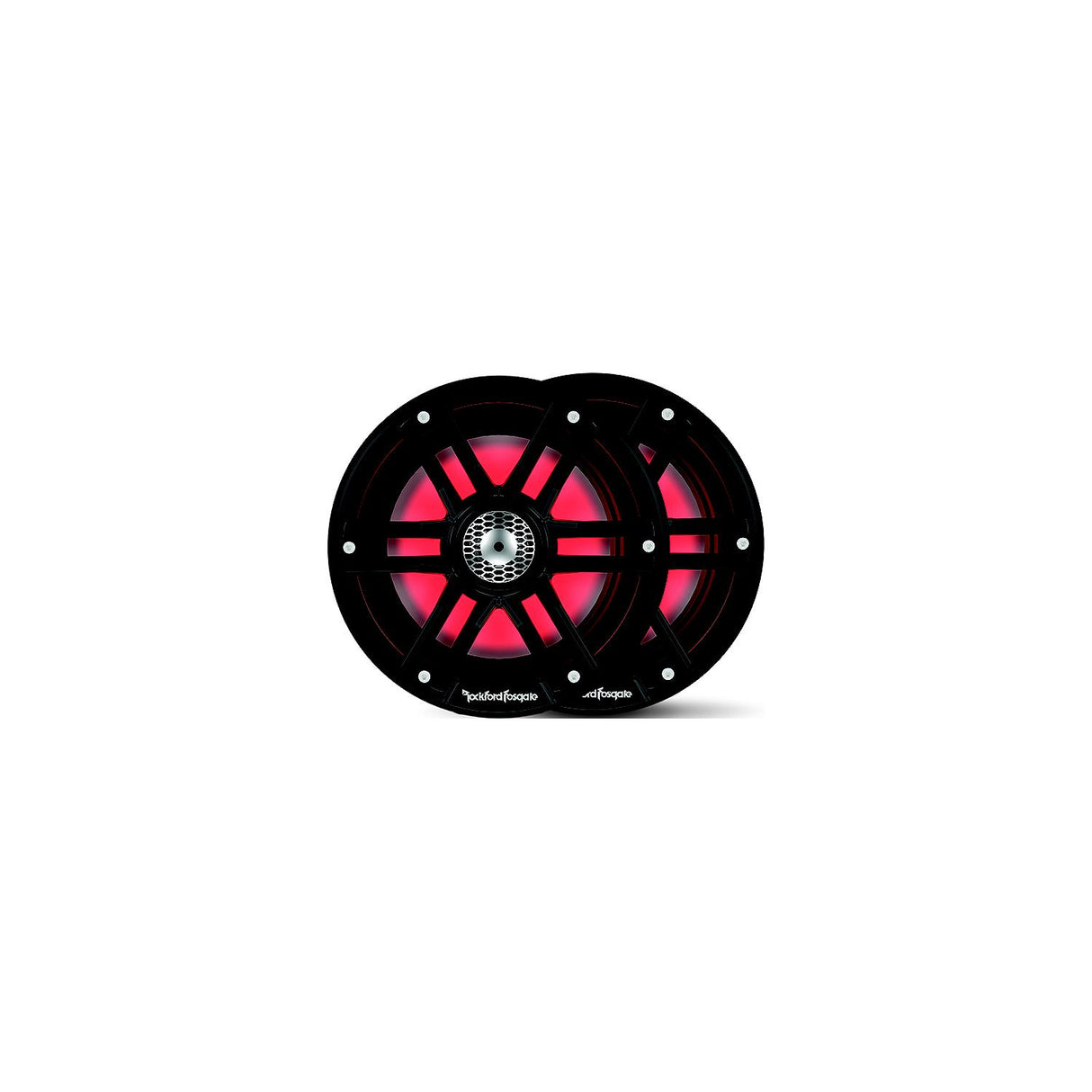 Rockford Fosgate M265B Color Optixâ¢ Marine 2-Way Speakers, 6.5" Black / Stainless - M2-65B