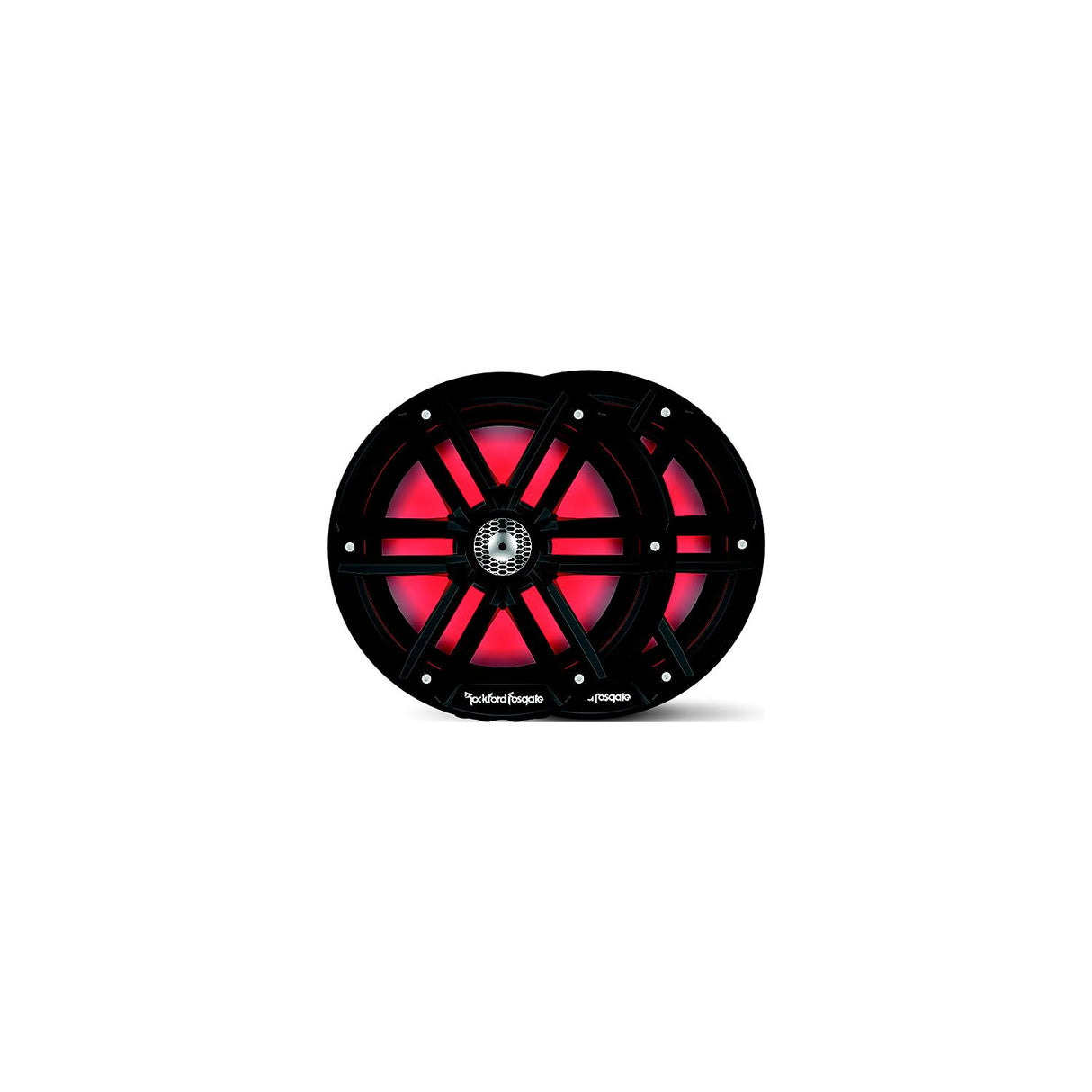 Rockford Fosgate M28B Color Optixâ¢ Marine 2-Way Speakers, 8" Black / Stainless - M2-8B