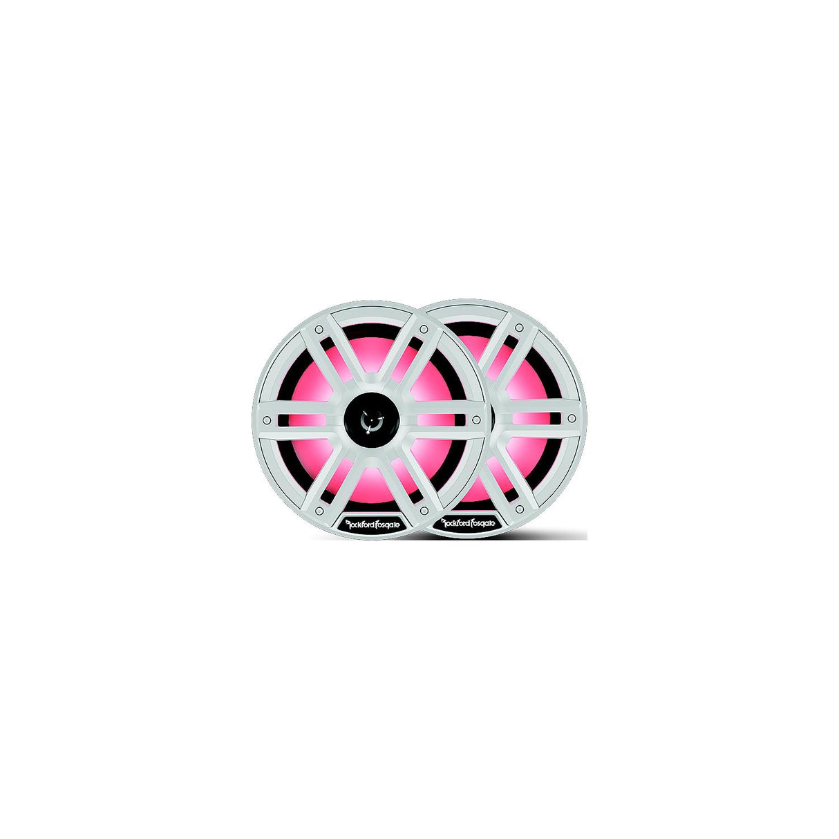 Rockford Fosgate M28H Color Optixâ¢ Marine 2-Way Horn Speakers, White / Stainless - M2-8H