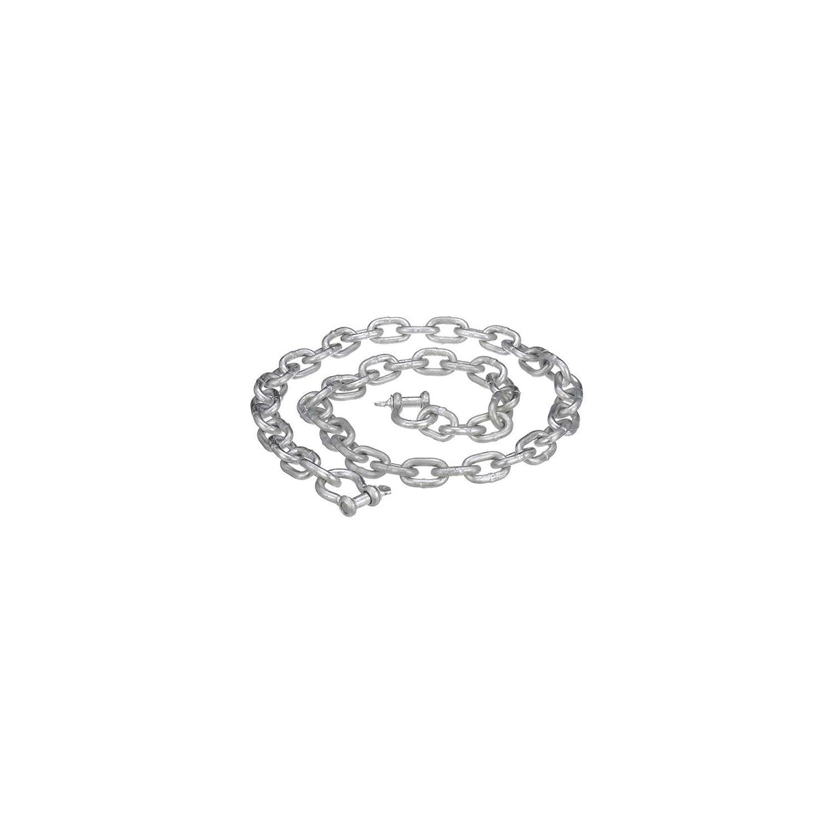ATTWOOD 137537 Galvanized Anchor Lead Chain w/Shackles, 1/4" x 4' - 13753-7