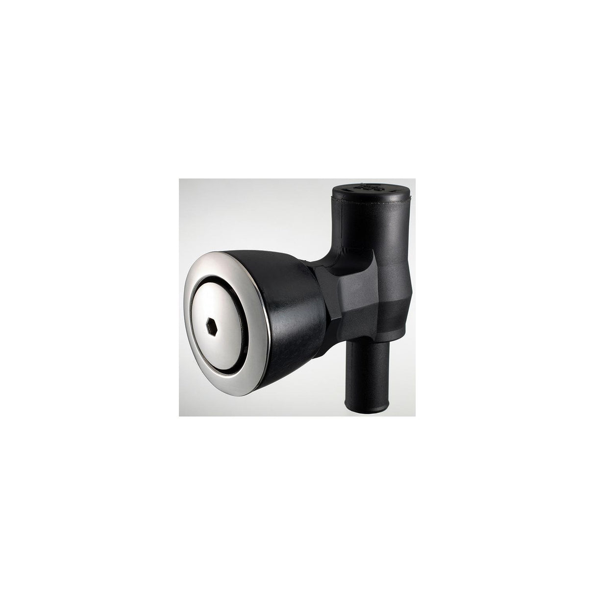Attwood 90 P-Trap Fuel Tank Vent - Flush Mount - Black w/Stainless Steel Vent Head [1674-6] - official Attwood product image 2