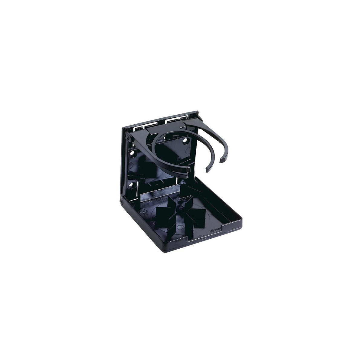Attwood Fold-Up Drink Holder - Dual Ring - Black [2445-7] - official Attwood product image 2
