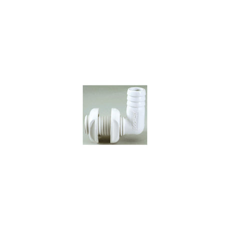 Attwood White Plastic 90 Degree Thru-Hull Connector - 3/4" Inner Diameter [3877-3] - official Attwood product image 2