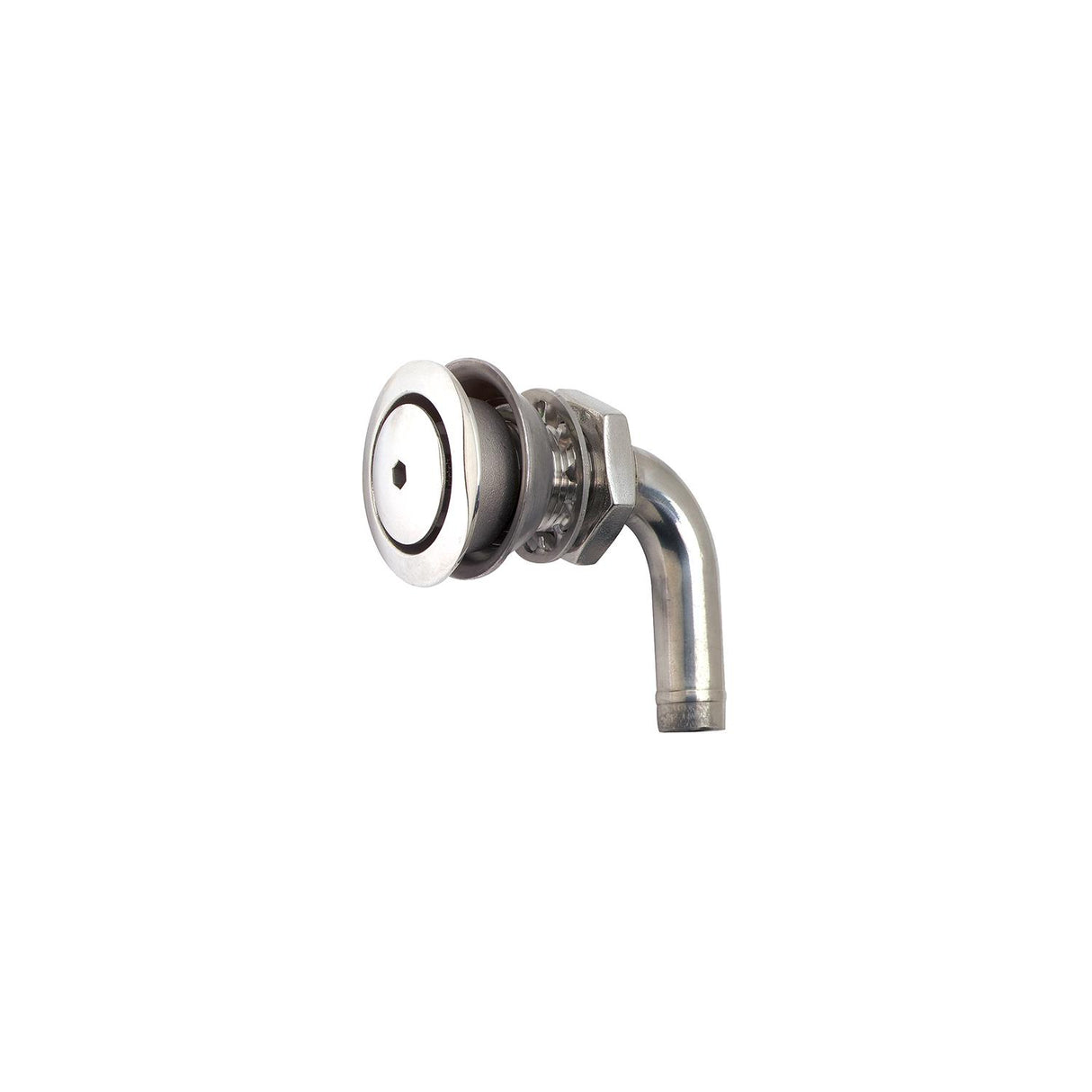 Attwood 316 Stainless Steel Alloy Flush Mount Fuel Vent - 90 Vent [66032-3] - official Attwood product image 2