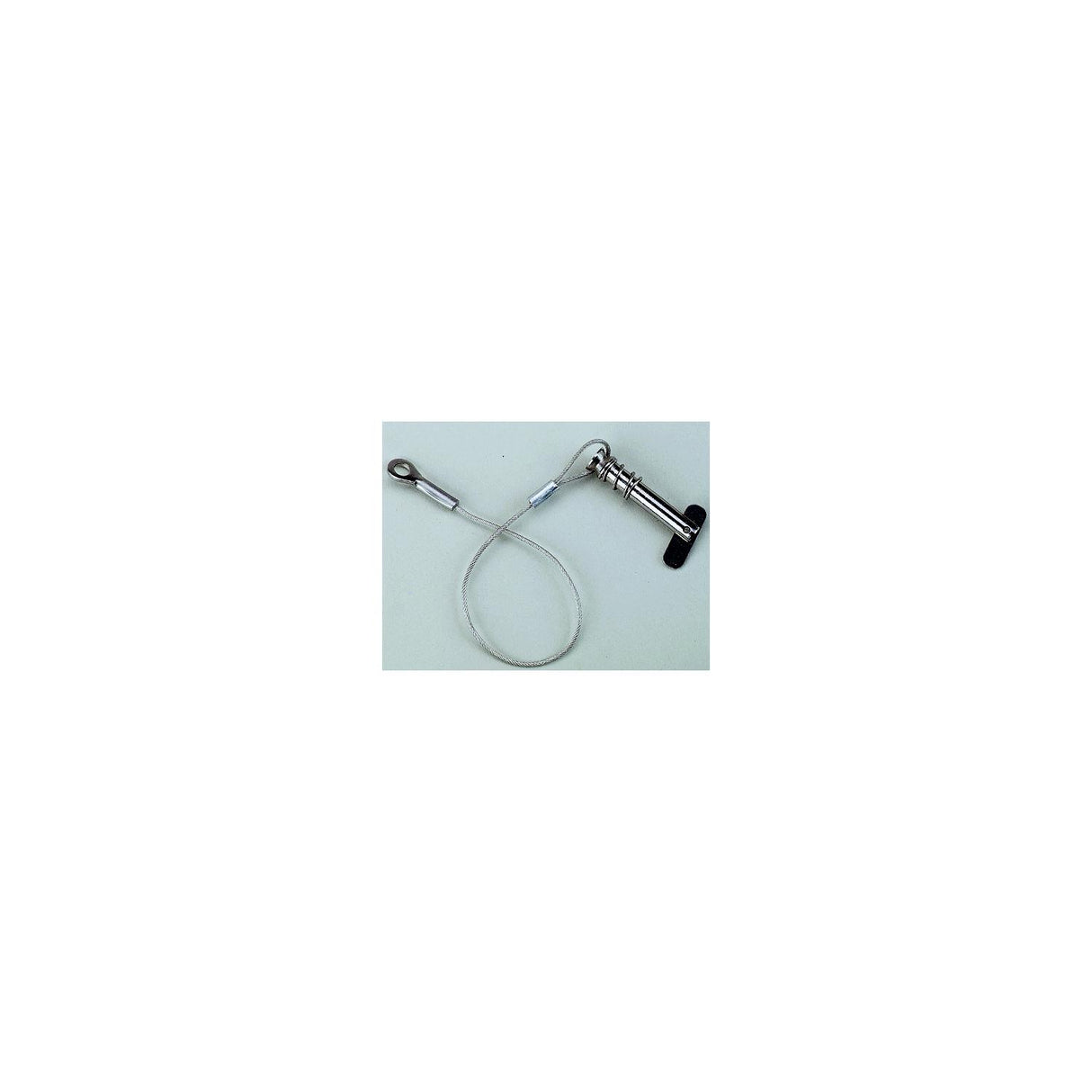 ATTWOOD 662023 Tethered 1/4" Spring-Loaded Clevis Pin, Stainless Steel - 66202-3